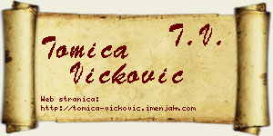 Tomica Vicković vizit kartica